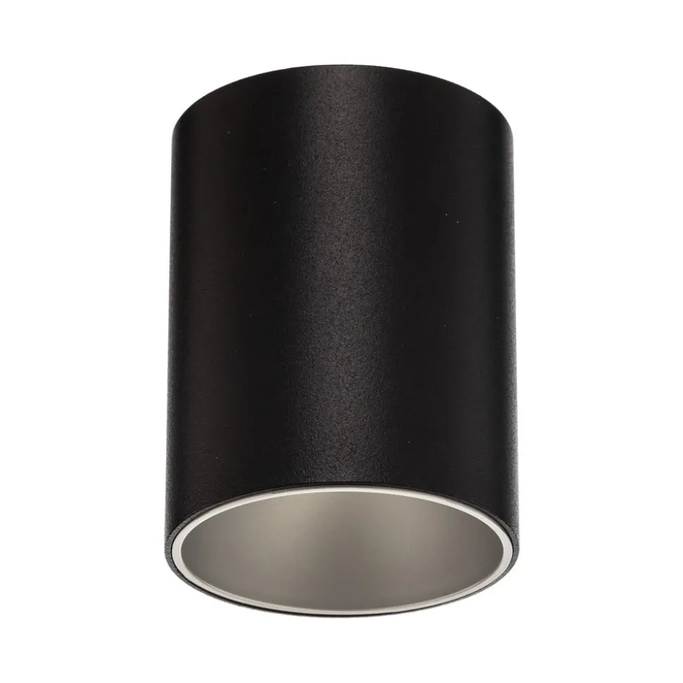 Plafondlamp Eye Tone, zwart/zilver