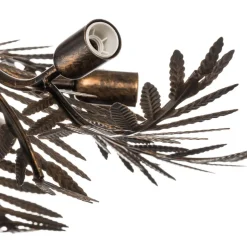 Plafondlamp Felce als varen in brons, 105 x 60 cm