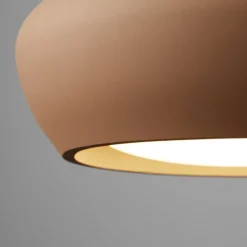 Plafondlamp Fjord, bruin, gips, Ø 28 cm, GX53