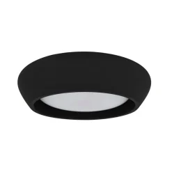 Plafondlamp Fjord, zwart, gips, Ø 28 cm, GX53