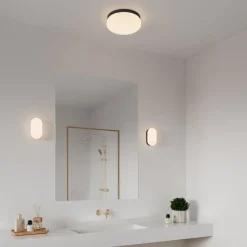 Plafondlamp Foam IP 44, zwart