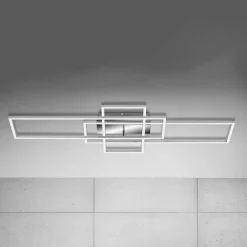 Plafondlamp Frame rechthoek 3-lamps CCT aluminium