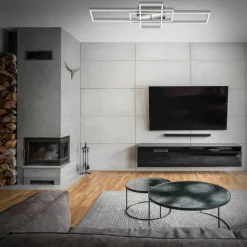 Plafondlamp Frame rechthoek 3-lamps CCT aluminium