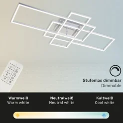 Plafondlamp Frame rechthoek 3-lamps CCT aluminium