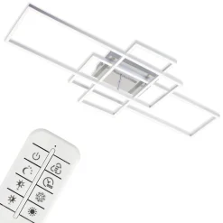 Plafondlamp Frame rechthoek 3-lamps CCT aluminium