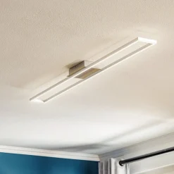 Plafondlamp Frame, 3-traps-dimbaar, alu, 110x12cm