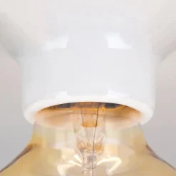 Plafondlamp Frost van keramiek, wit