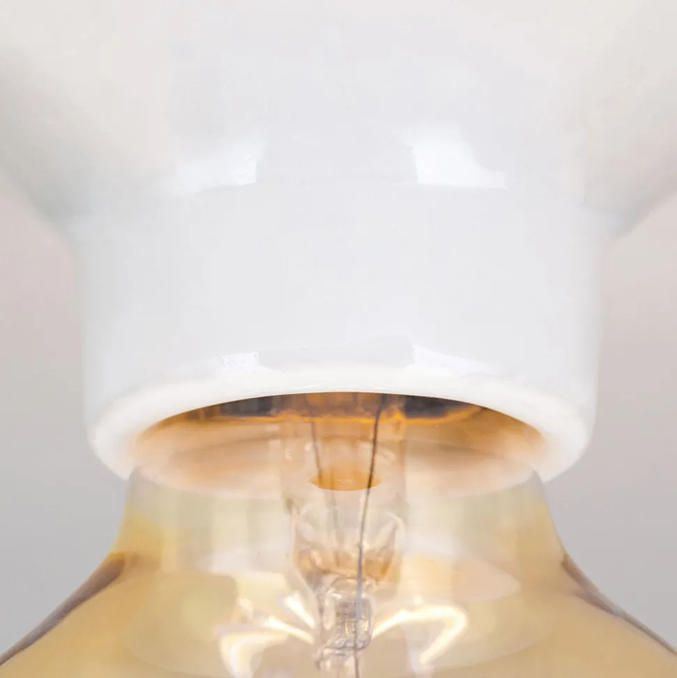 Plafondlamp Frost van keramiek, wit