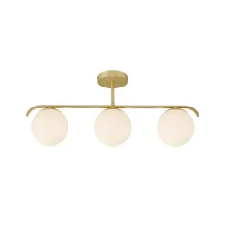 Plafondlamp Grant, 3-lamps, messing