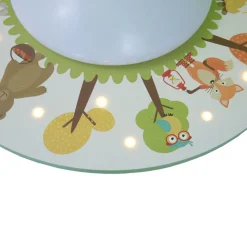Plafondlamp grappige bosdieren, 1-lamp, 20 LEDs