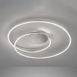 Plafondlamp Holy Ø 68cm nikkel mat