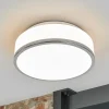 Plafondlamp IP44, Ø 28cm, chroom