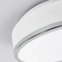 Plafondlamp IP44, Ø 28cm, chroom