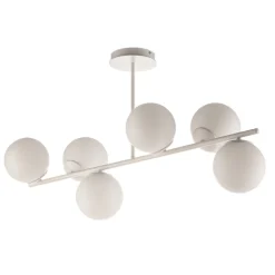 Plafondlamp Kabo, 1-arm, wit, 6-lamps