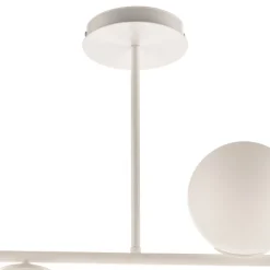 Plafondlamp Kabo, 1-arm, wit, 6-lamps