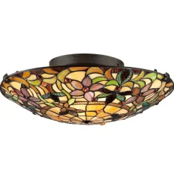 Plafondlamp Kami in Tiffany-stijl