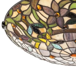 Plafondlamp Kami in Tiffany-stijl