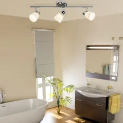 Plafondlamp Kensington met IP44, 3-lamps