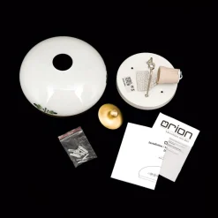 Plafondlamp Landhaus messing opaal groen Ø 21 cm