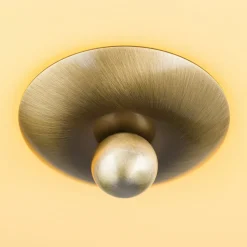 Plafondlamp Landhaus patina crème blauw Ø 28cm