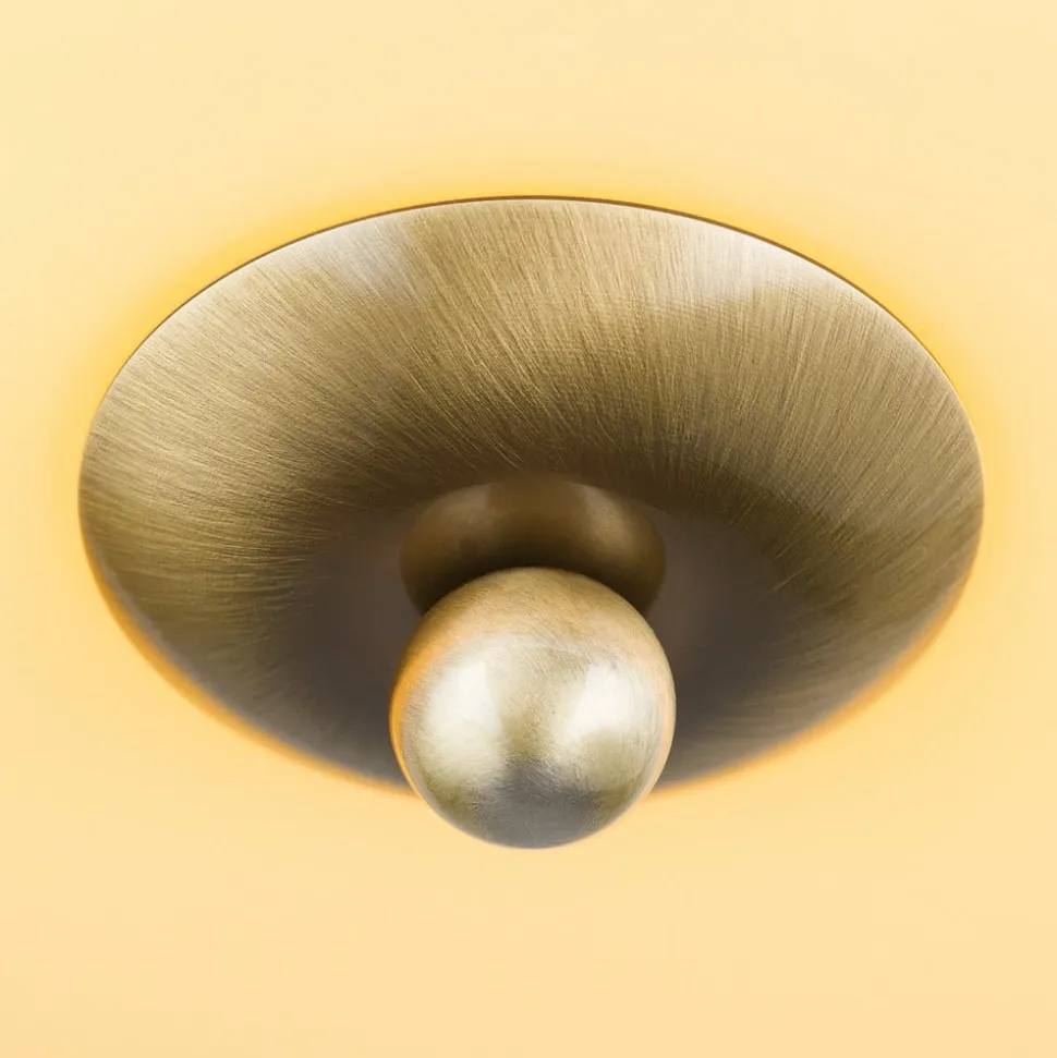 Plafondlamp Landhaus patina crème blauw Ø 28cm