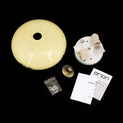 Plafondlamp Landhaus patina crème blauw Ø 28cm