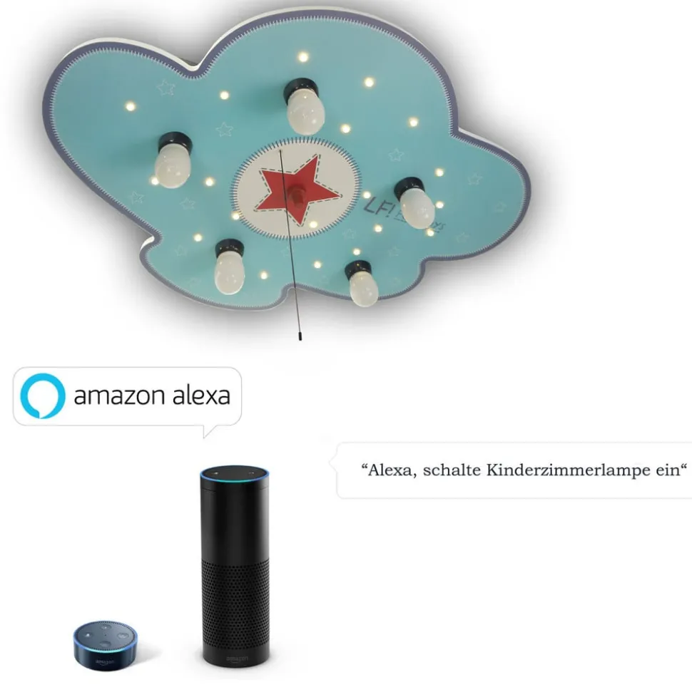 Plafondlamp Lief for Boys met LED sluimerlicht