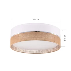 Plafondlamp Linobianco, Ø 45 cm