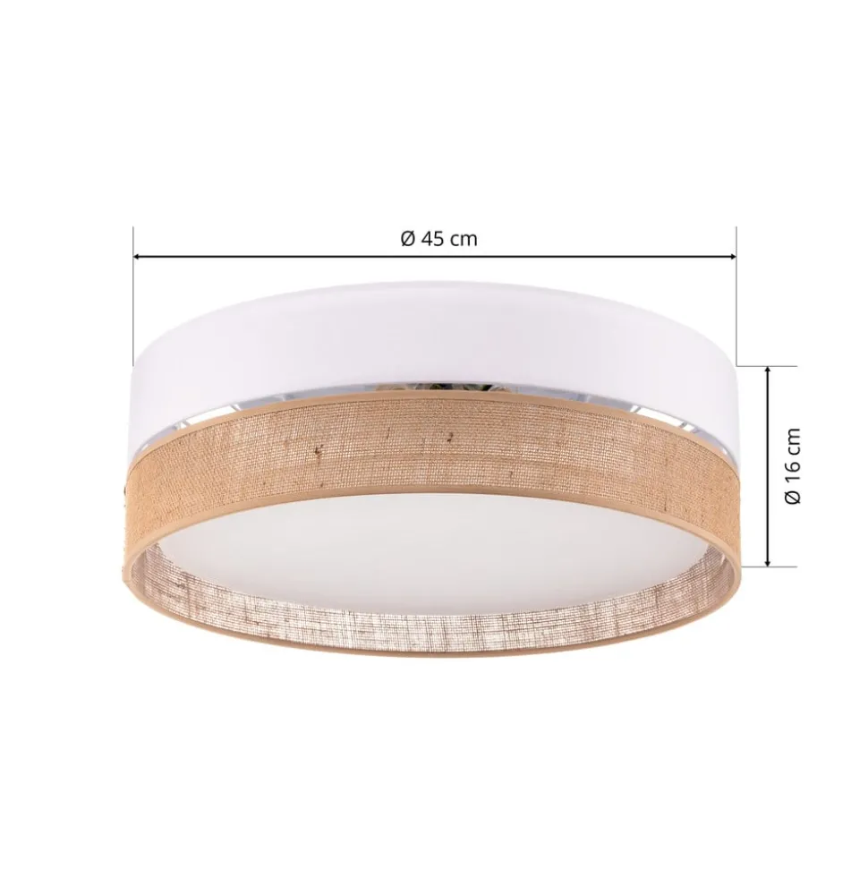 Plafondlamp Linobianco, Ø 45 cm