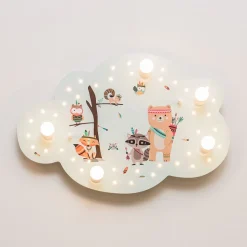 Plafondlamp Little Indians beeldwolk, mint