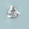 Plafondlamp Little Indians, Wasbeer Oskar, blauw