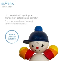 Plafondlamp luchtschip met Joe, blauw-rood-wit