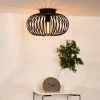 Plafondlamp Manuela, Ø 40 cm, zwart