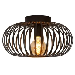 Plafondlamp Manuela, Ø 40 cm, zwart