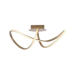 Plafondlamp Maria, dimbaar, messing