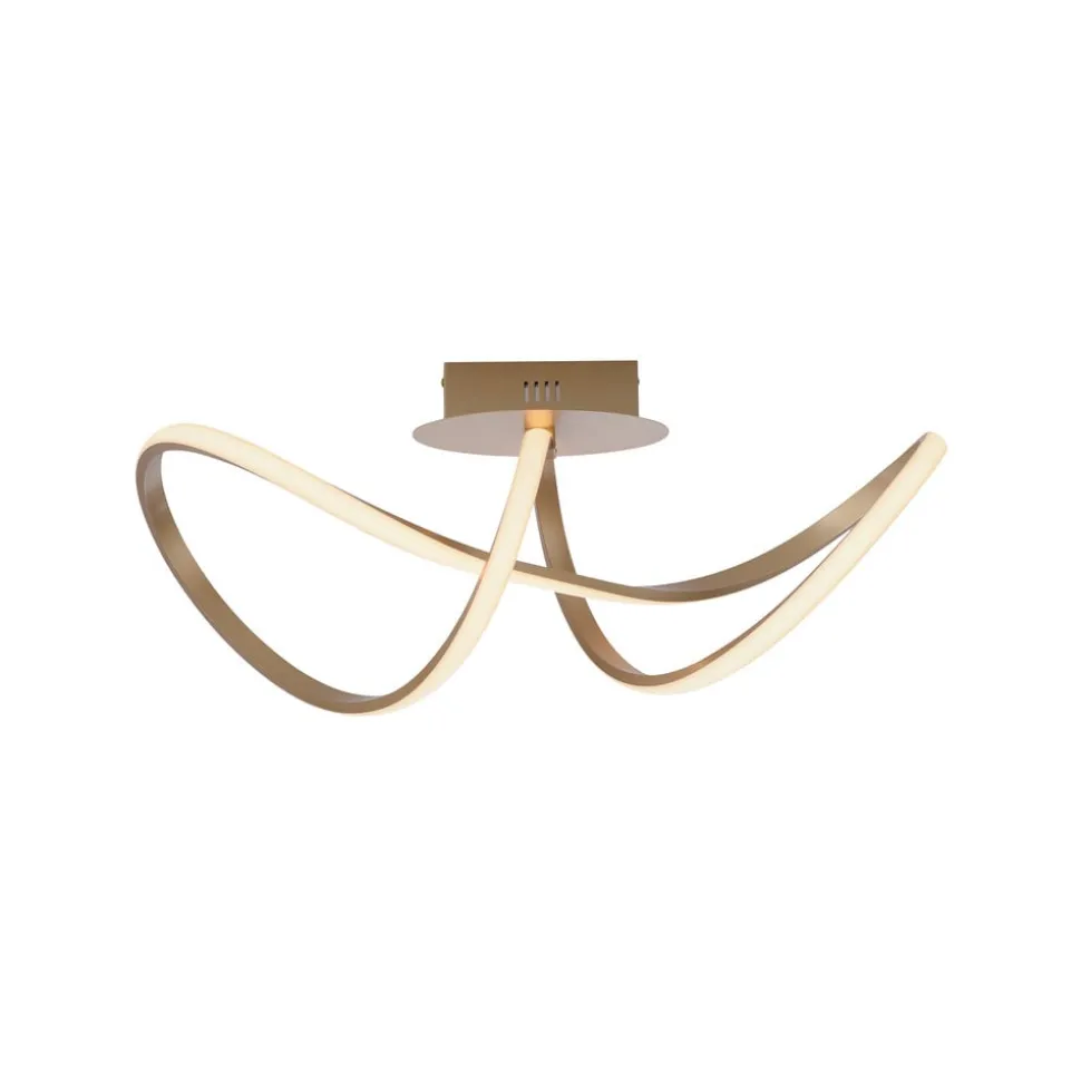 Plafondlamp Maria, dimbaar, messing