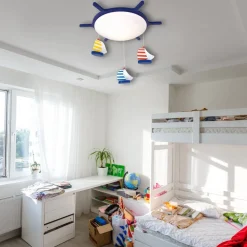 Plafondlamp met bootmotief SEGELBOOTE