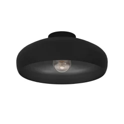 Plafondlamp Mogano, Ø 40 cm, zwart, staal