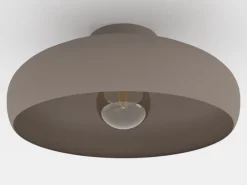 Plafondlamp Mogano, Ø40cm, koffiebruin