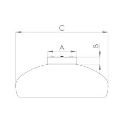 Plafondlamp Mogano, Ø40cm, koffiebruin