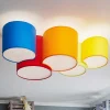 Plafondlamp Mona 5-lamps, meerkleurig
