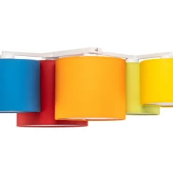 Plafondlamp Mona 5-lamps, meerkleurig