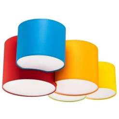 Plafondlamp Mona 5-lamps, meerkleurig