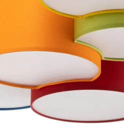 Plafondlamp Mona 5-lamps, meerkleurig