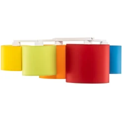 Plafondlamp Mona 5-lamps, meerkleurig