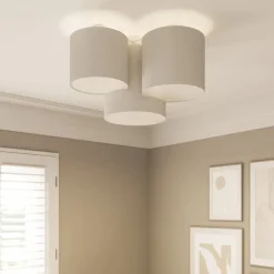 Plafondlamp Mona 3-lamps, wit