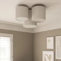 Plafondlamp Mona 3-lamps, wit