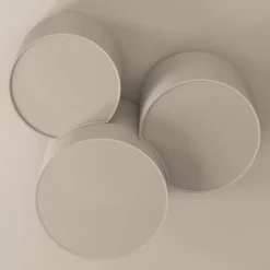 Plafondlamp Mona 3-lamps, wit