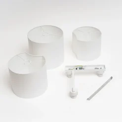 Plafondlamp Mona 3-lamps, wit