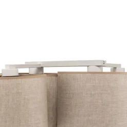 Plafondlamp Mona Nature, 4-lamps linnen naturel